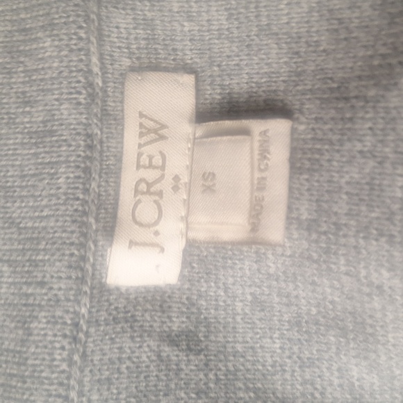 J Crew Button Front Cotton Sweater Blazer Grey Size XS - Picture 7 of 9